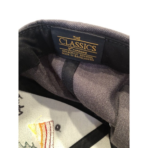 SKYLAKE YOSEMITE CAMP Wool Blend Snapback Hat Men's Yupoong The Classics Gray - Picture 7 of 8